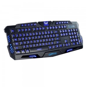 Tastatura gaming iluminata cu fir, 49 x 19 x 5 cm, Negru - M200